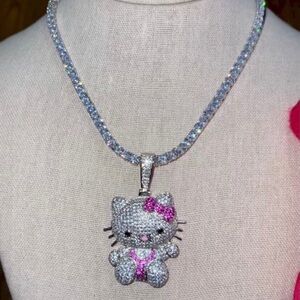 Hello kitty tennis necklace 16 inch